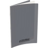 Piqûre 96 pages CONQUERANT, A4, seyès, couv PP gris