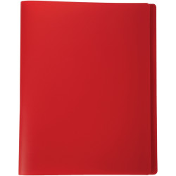 Protège-documents couverture souple en polypropylène 80 vues, rouge
