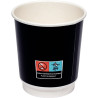 Paquet de 25 gobelets double parois noir 29 cl