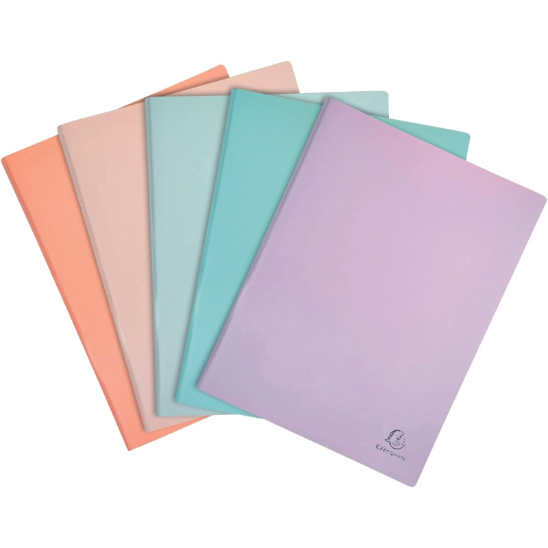 Protège-documents en polypropylène AQUAREL 120 vues, coloris assortis