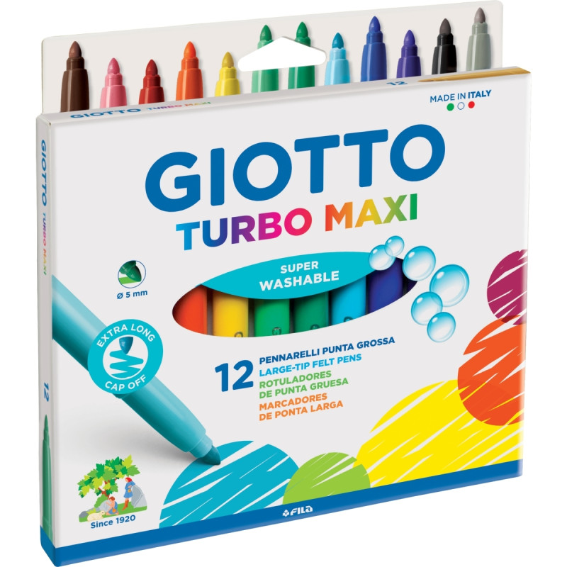 Étui de 12 feutres Turbo maxi assortis