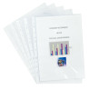 Boîte de 100 pochettes perforées en polypropylène lisse 12/100ème