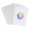 Sachet de 50 pochettes perforées en polypropylène lisse 9/100ème
