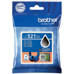 Brother CASQUE cartouche d'encre noire authentique LC521BK