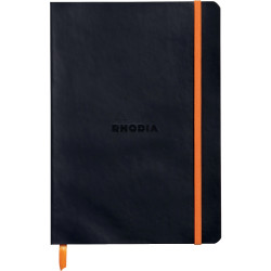 Carnet 160 pages RHODIARAMA format A5, 5x5, couverture souple en simil