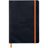 Carnet 160 pages RHODIARAMA format A5, 5x5, couverture souple en simil