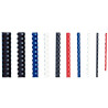 Boîte de 100 reliures plastiques couleur Ø 6mm rouge