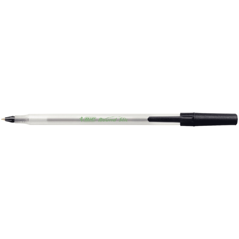 Stylo bille Round Stic noir