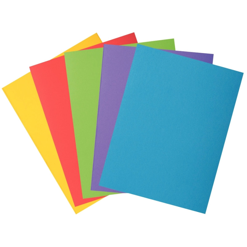 Paquet de 50 chemises 2 rabats ROCK"S 210g, format 24x32 cm, coloris a