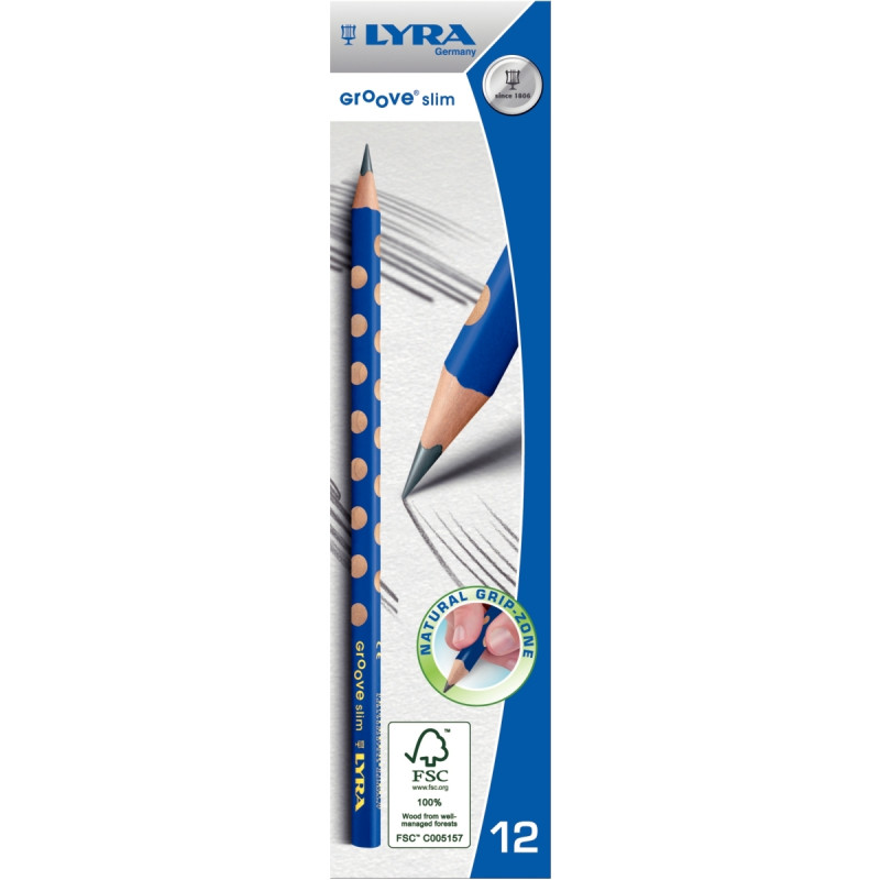 Boîte de 12 crayons graphite Groove Slim HB