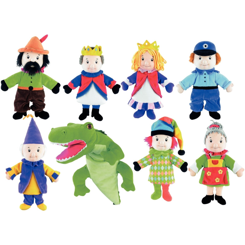 Lot de 8 marionnettes à main