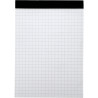 Bloc de bureau sans couverture format A6, quadrillé 5x5, papier 60g