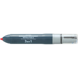 Marqueur permanent 3en1 bleu noir rouge