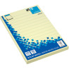 Lot de 12 blocs 100 feuilles 100 x 150 mm ligné coloris jaune