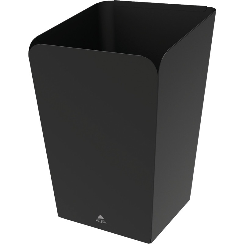 Corbeille papier 18L métal noir