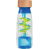 Bouteille sensorielle spirale bleue