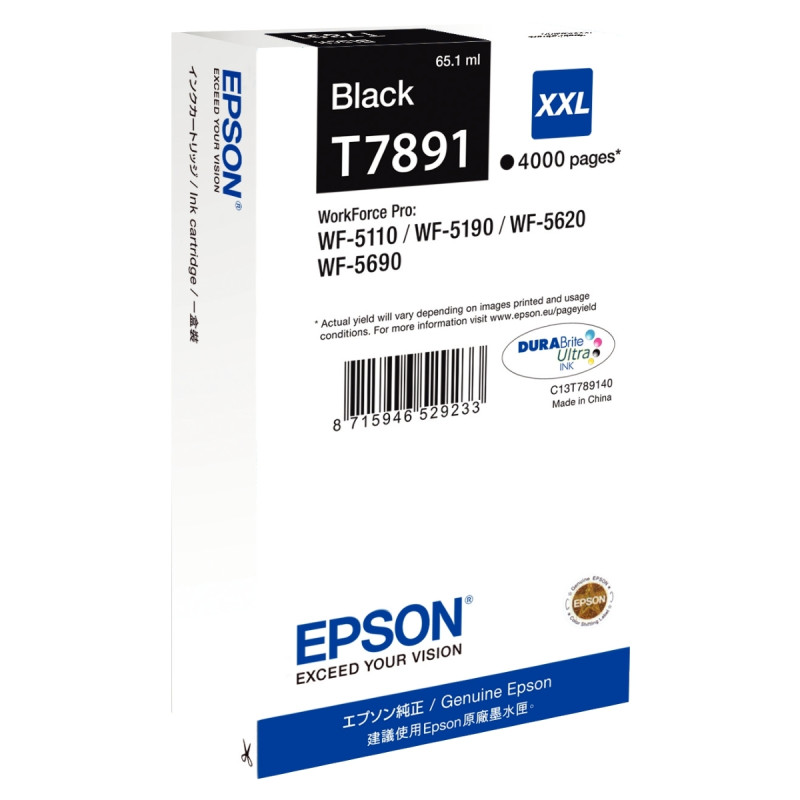 Epson T789140 cartouche jet d'encre noire très haute capacité authenti
