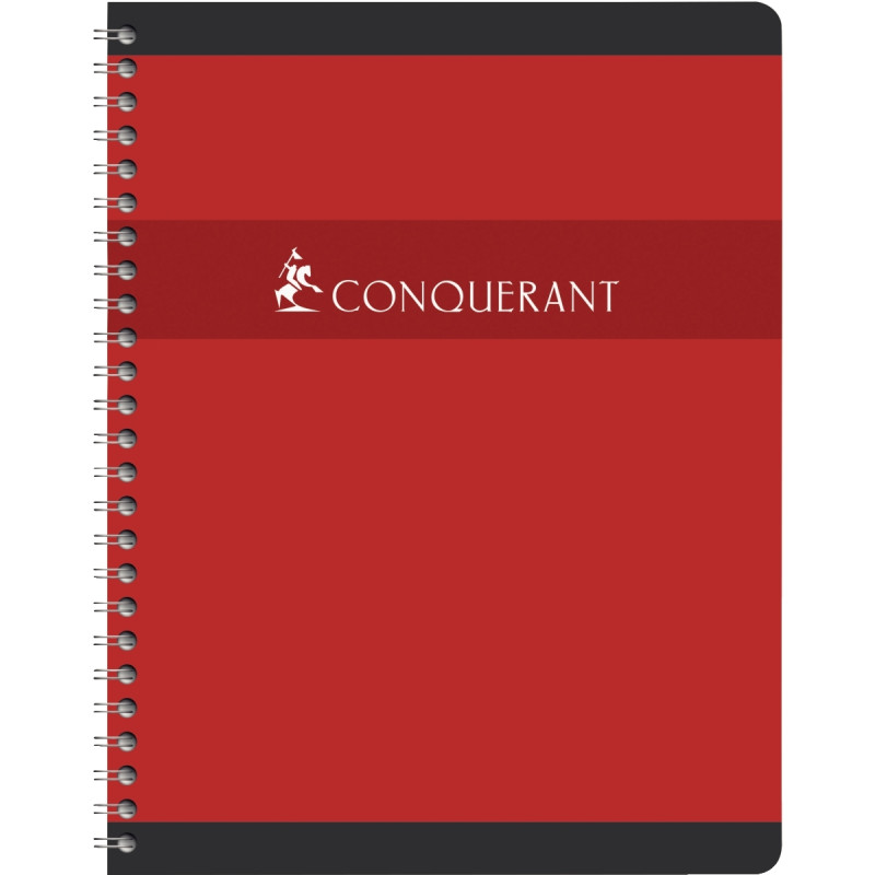Cahier à reliure intégrale 180 pages CONQUERANT, format A4, quadrillé