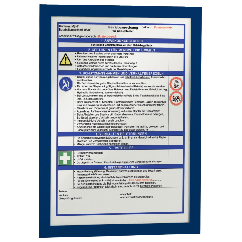 Sachet de 2 cadres d'affichage A4 adhésif repositionnable avec contour