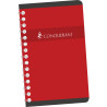 Carnet à reliure intégrale 180 pages CONQUERANT, format A6, quadrillé