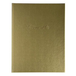Livre d'or Balacron avec titre 100 pages blanches - 27x22 cm vertical