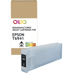 OWA cartouche jet d'encre remanufacturée noir haute capacité compatibl