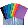 Lot de 10 protège-documents 40 vues en polypropylène, format 17x22 cm,