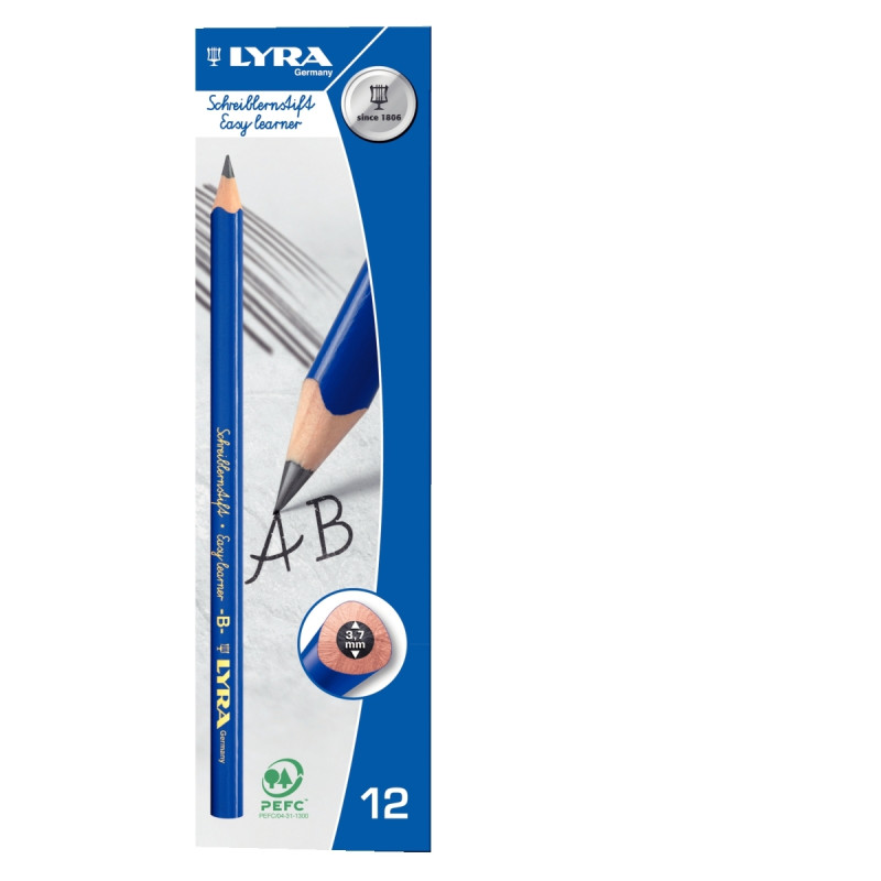 Boîte de 12 crayons graphite Initiation B