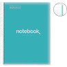 NOTEBOOK MIQUELRIUS format A4, 80 feuilles 90g, quadrillé 5x5, couvert