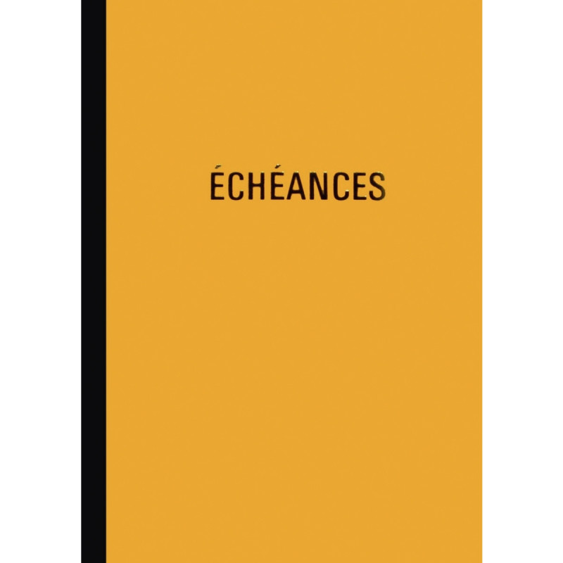 Piqûre échéancier de 100 pages format 21 x 29,7 cm
