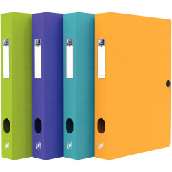 Carton de 12 boîtes de classement en polypropylène MEMPHIS dos 4 cm, c