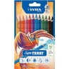 Étui de 12 crayons de couleur Super Ferby assortis