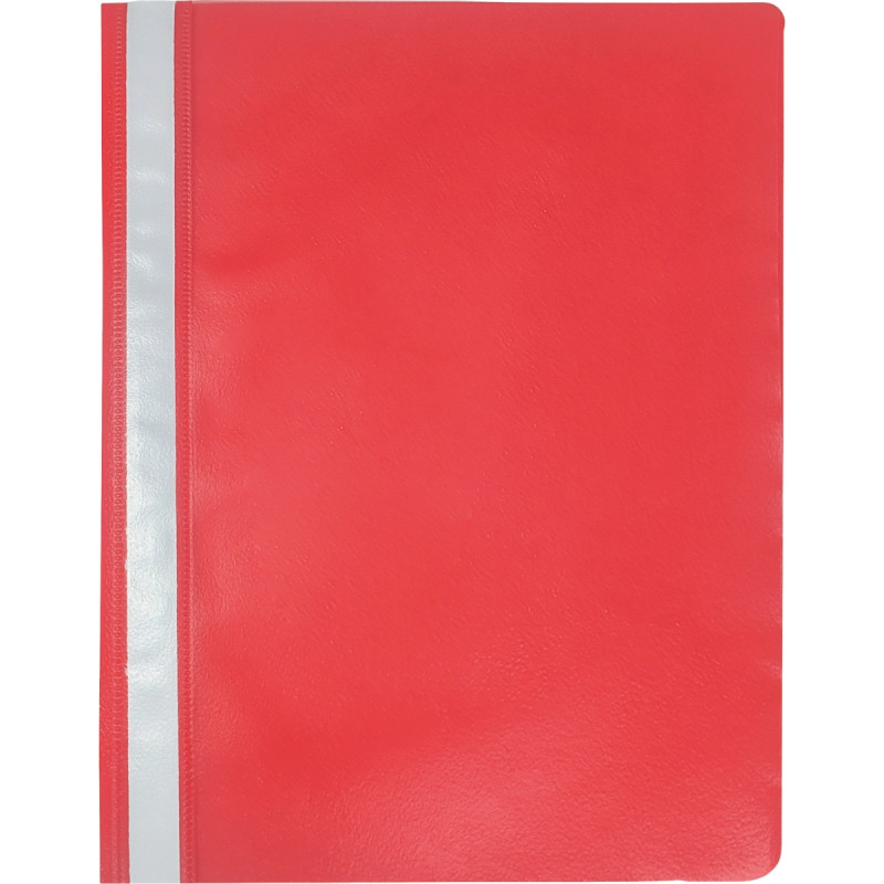 Boite de 25 chemises à lamelle en polypropylène format A4 rouge