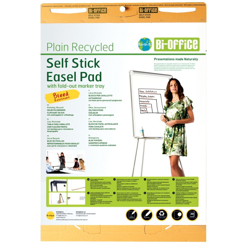 Lot de 2 blocs de 30 feuilles Paper Board adhésif A1 pour chevalet