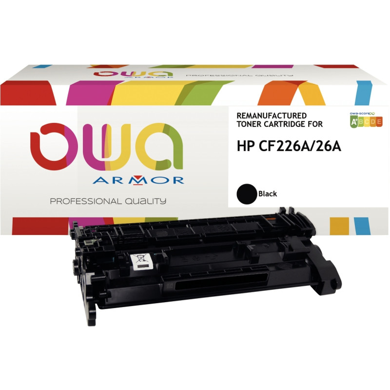 OWA cartouche laser noire remanufacturée compatible HP 26A (CF226A)