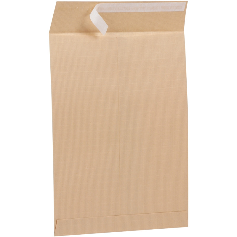 Paquet de 50 pochettes kraft armé 162x229mm 130g bande siliconée