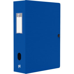 Boite de classement en polypropylène MEMPHIS dos 8 cm, bleu