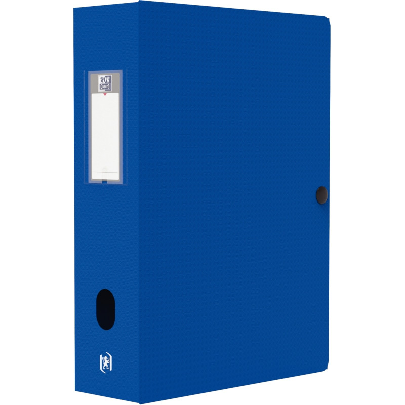 Boite de classement en polypropylène MEMPHIS dos 8 cm, bleu