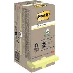Tour distributrice de 16 blocs de 100 feuilles post-it recyclées 76 x