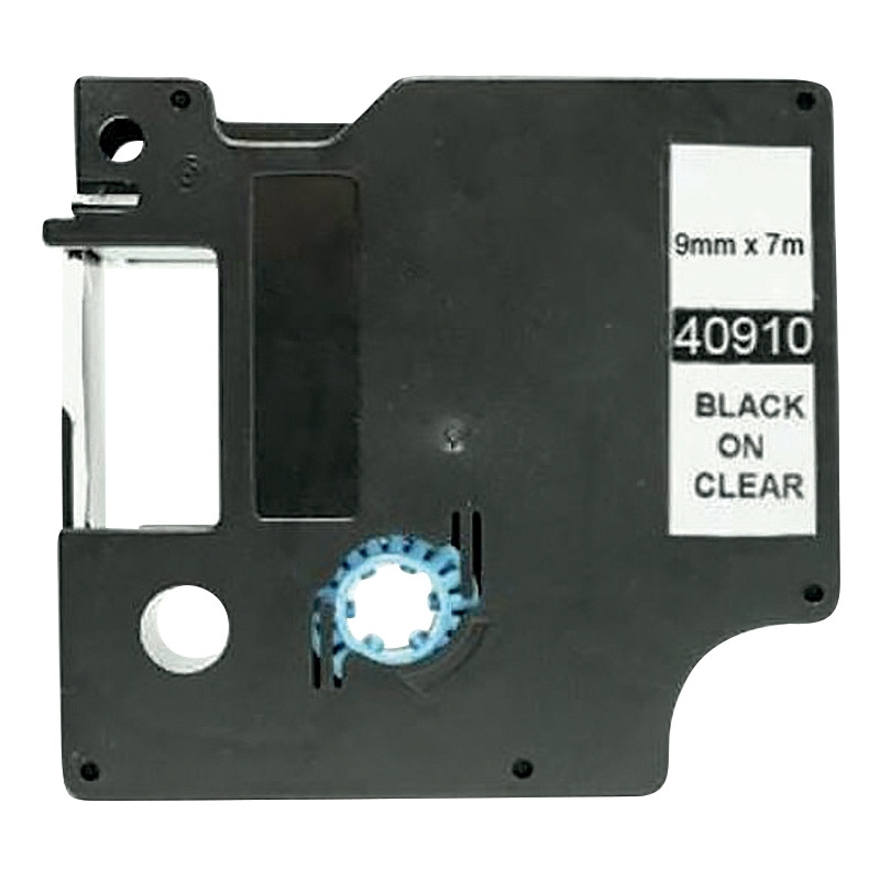 Recharge D1 noir sur transparent 9 mm x 7 m compatible