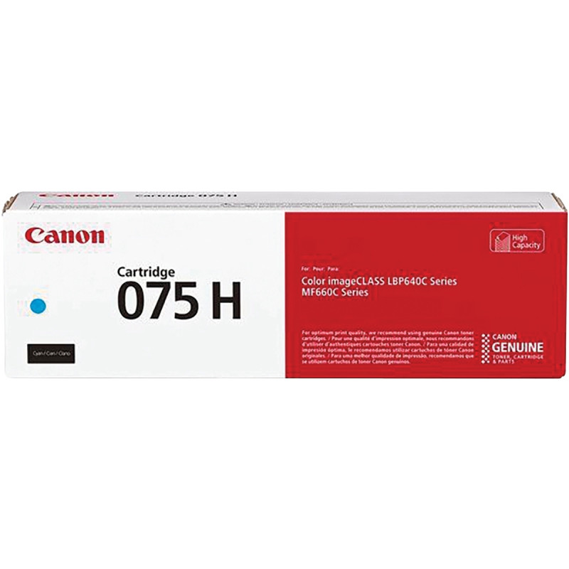 Canon 075H cartouche laser cyan haute capacité authentique