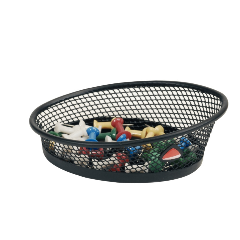 Pot à trombonnes MESH en métal noir