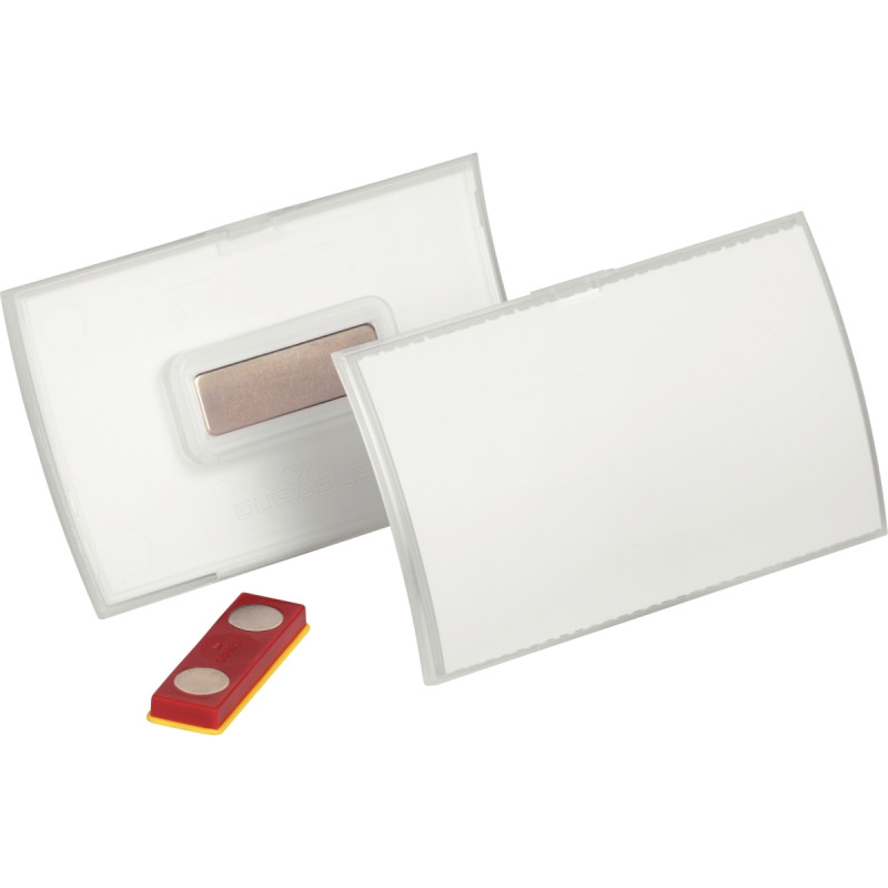 Boîte de 10 badges pliables Click Fold fixation aimant anti-torsion