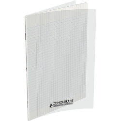 Piqûre 140 pages CONQUERANT, 24x32 cm, seyès, couv PP incolore