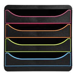 Module de classement Big Box 4 tiroirs Black Office
