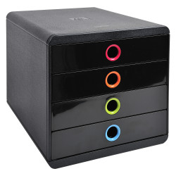 Module de classement Pop-Box 4 tiroirs Black Office