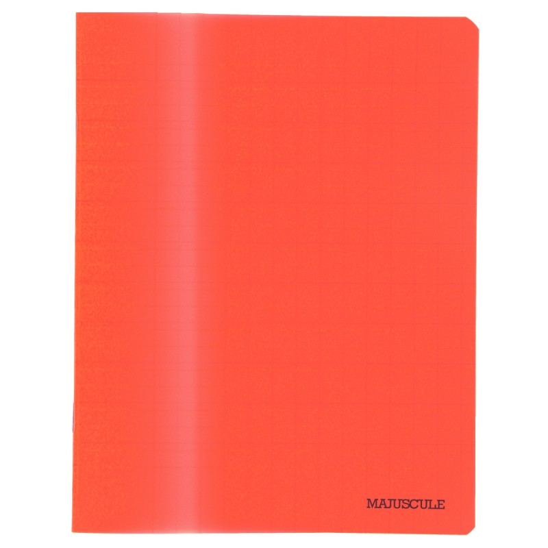 Cahier d'apprentissage MAJUSCULE 17x22 cm, piqûre 32 pages, double lig