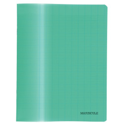 Cahier d'apprentissage MAJUSCULE 17x22 cm, piqûre 32 pages, seyès 3 mm