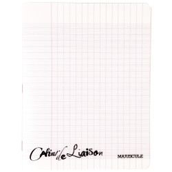 Cahier de liaison 48 pages MAJUSCULE, format 17x22 cm, seyès, couvertu