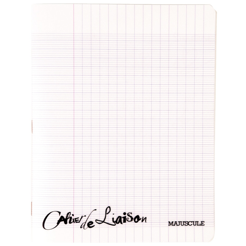 Cahier de liaison 48 pages MAJUSCULE, format 17x22 cm, seyès, couvertu